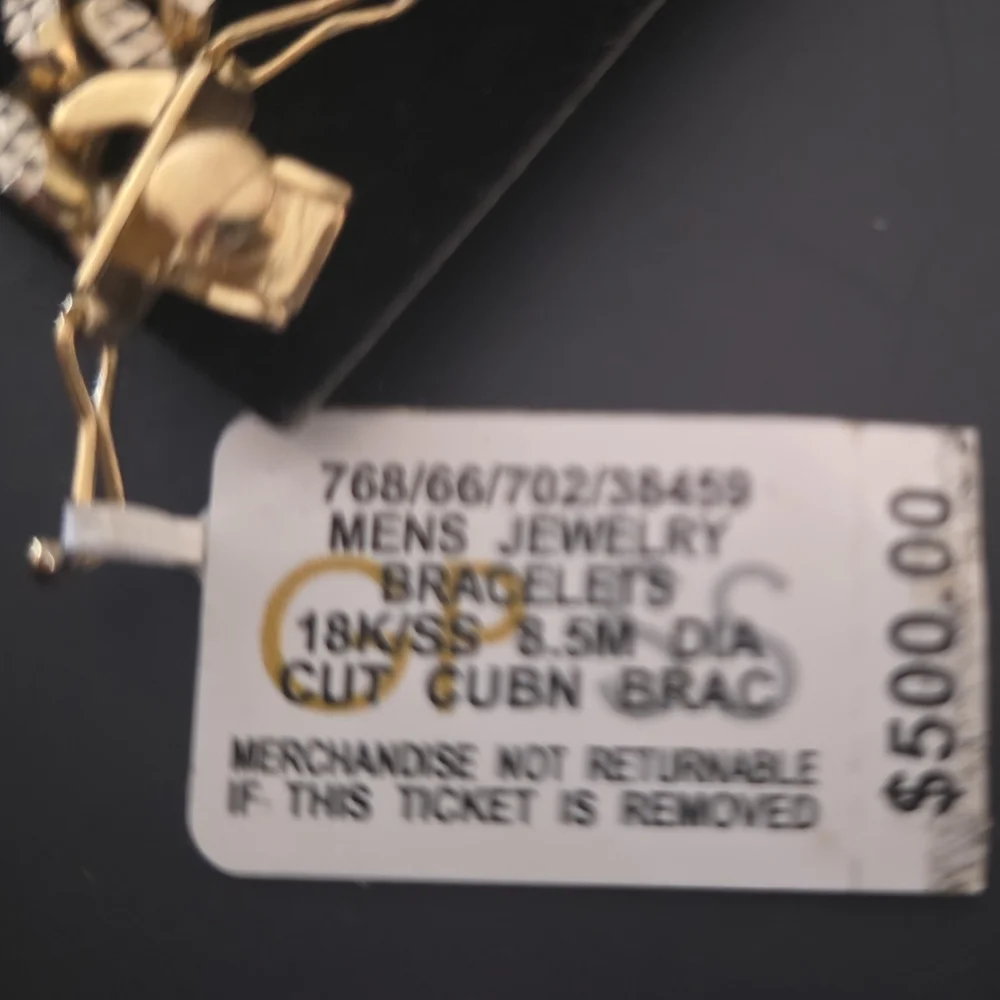 R.H. Macy & Co 18K PL S.S Cuban Link